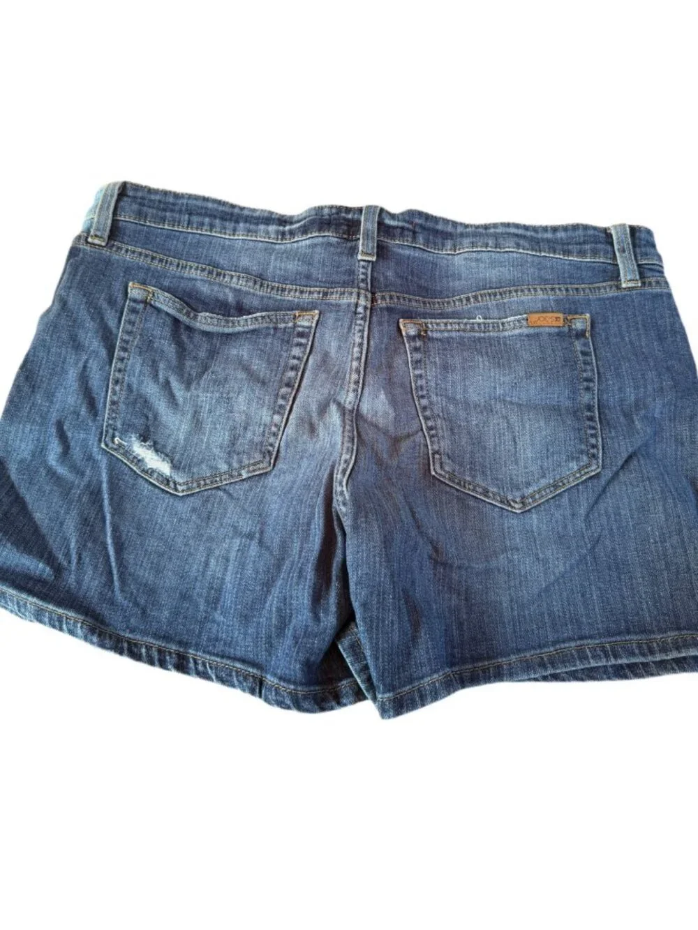 Joe's Denim Shorts Size 32 Medium Blue Distressed Five-Pocket